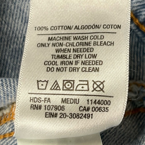 Hudson Jacket Womens Small/ Medium Blue Jeans Denim 100% Cotton Button Front - Picture 10 of 12